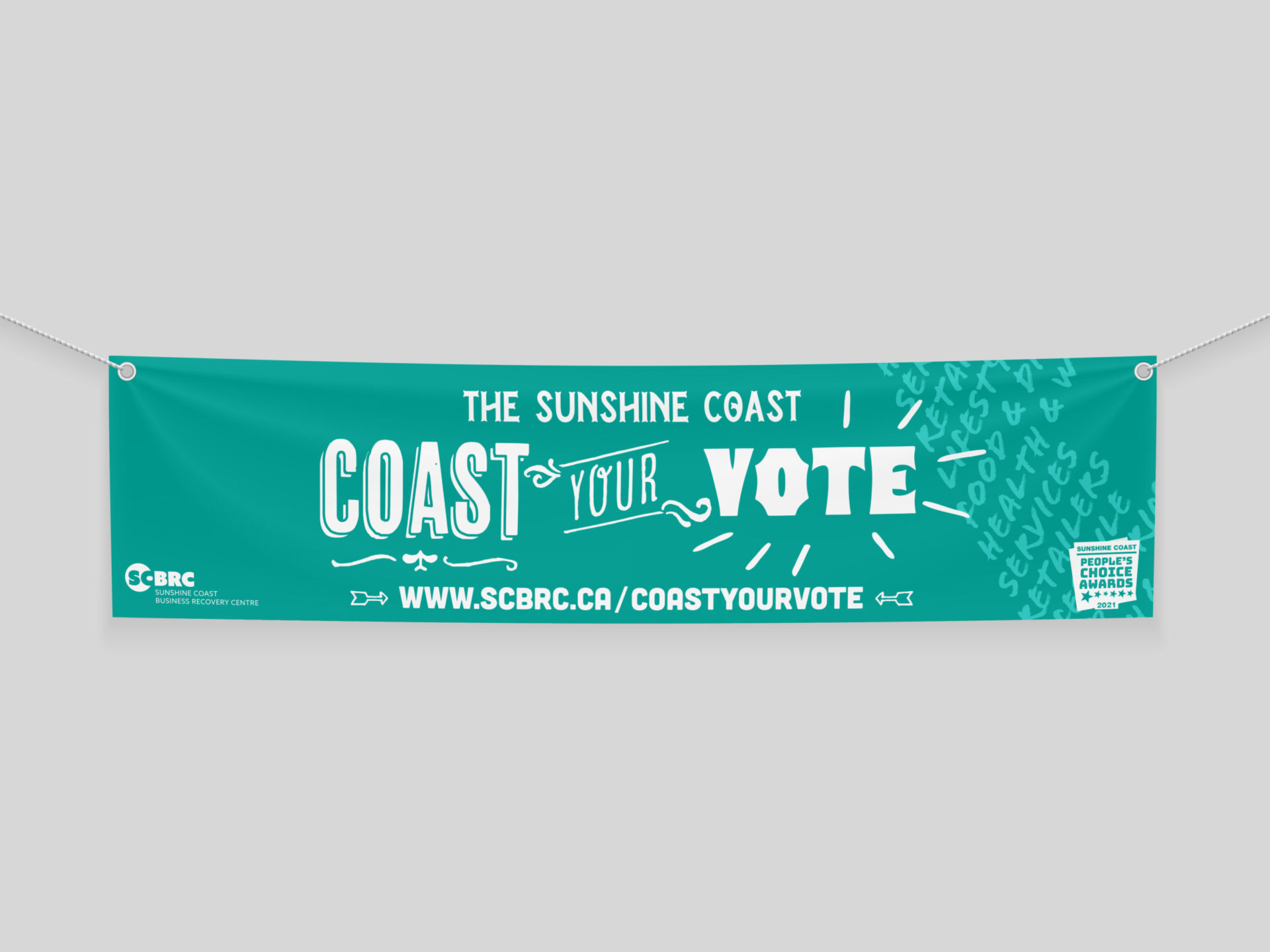 The Sunshine Coast Coast your Vote Campaign Banner Design and Mockup