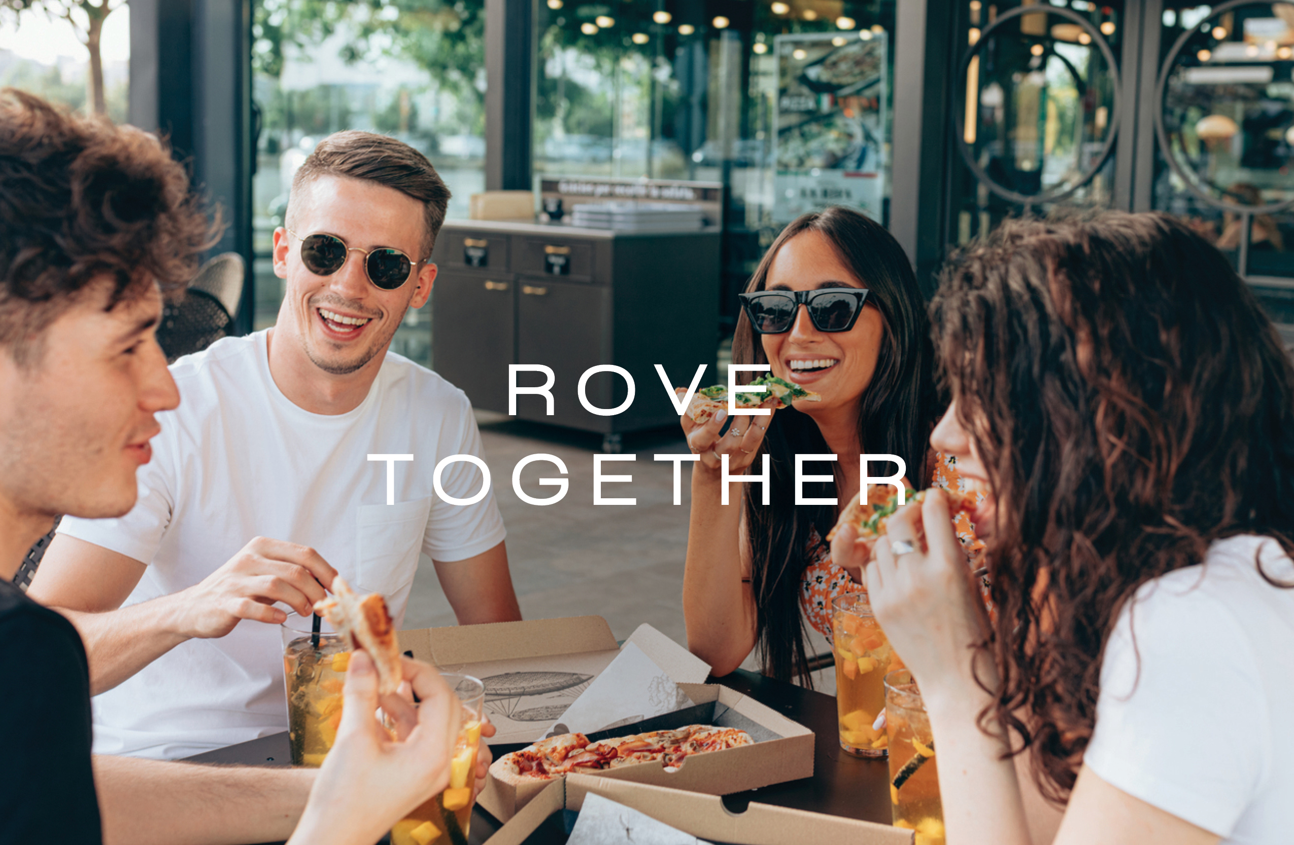 Rove Together; People Sharing a Meal