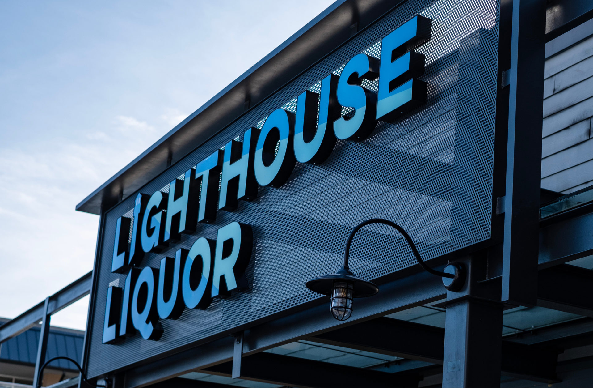 Lighthouse Liquor custom signage for logo