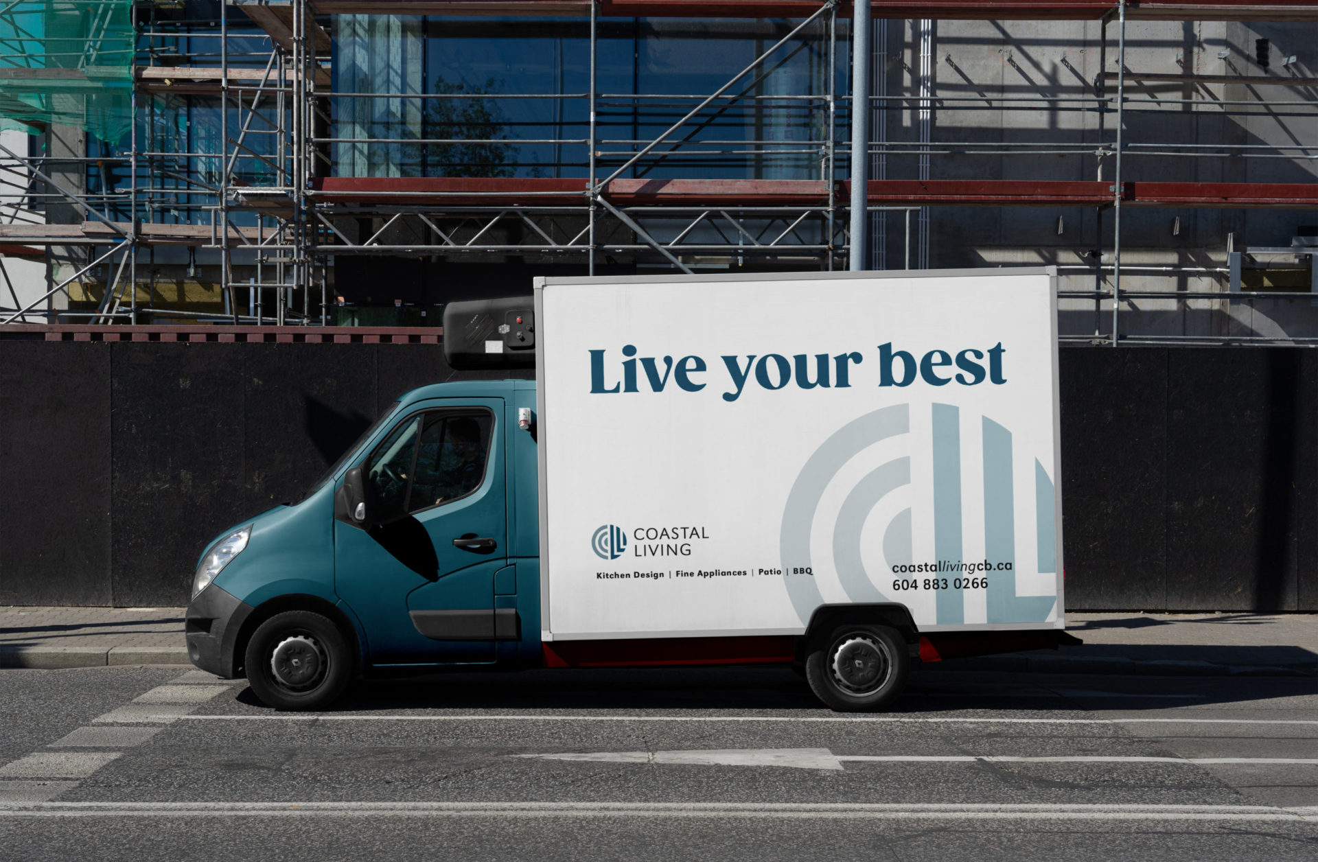 Coastal Living custom van wrap mockup