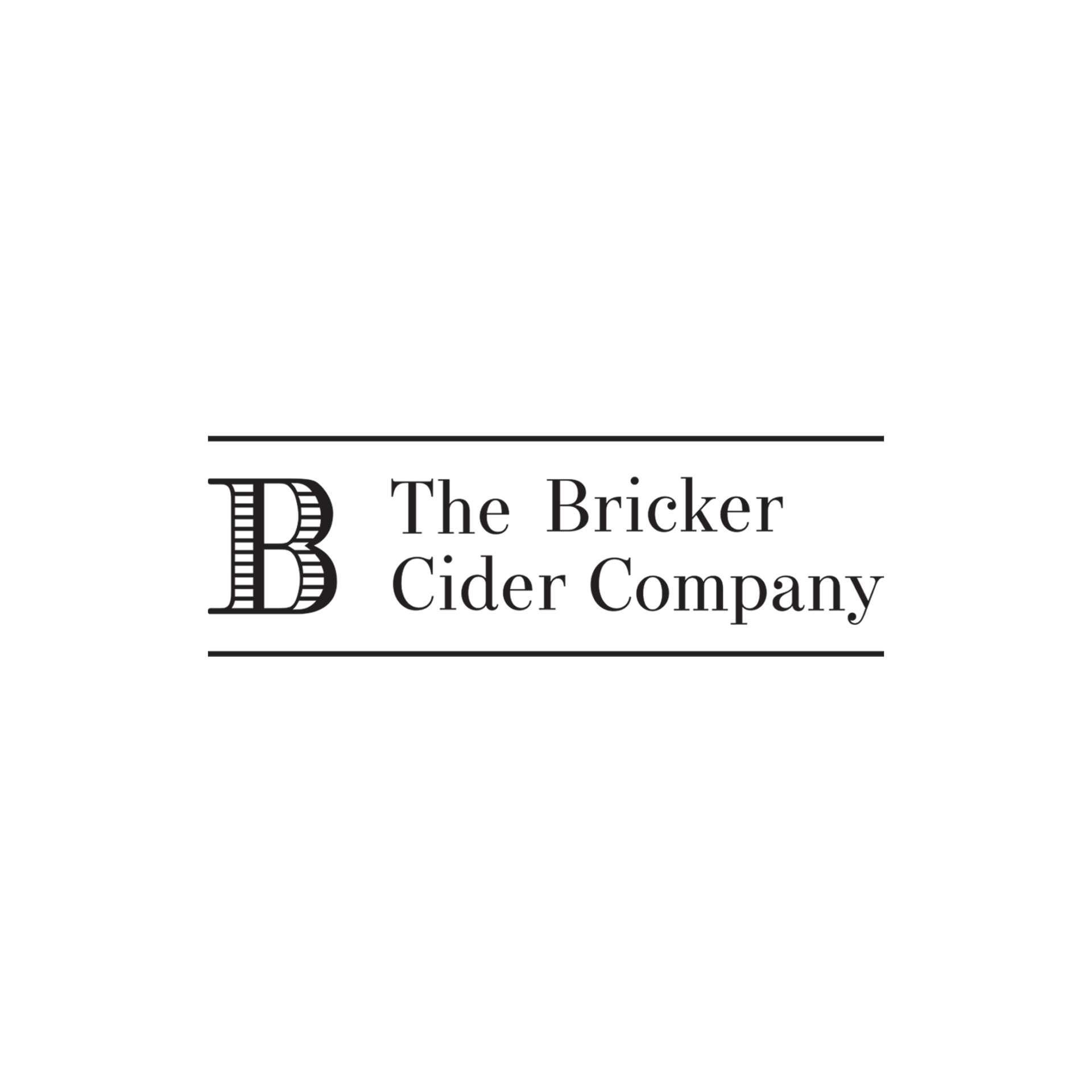 The Bricker Cider Company Logo Black