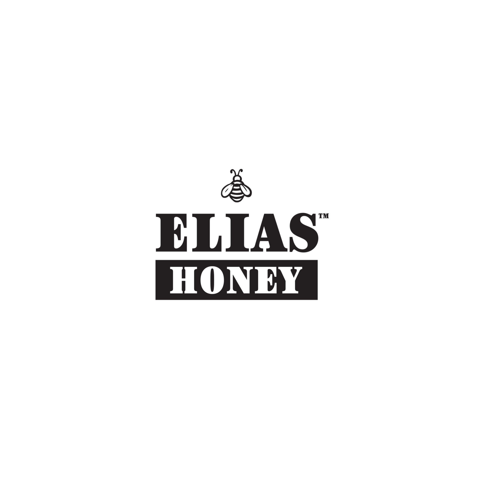 Elias Honey Logo Black and White