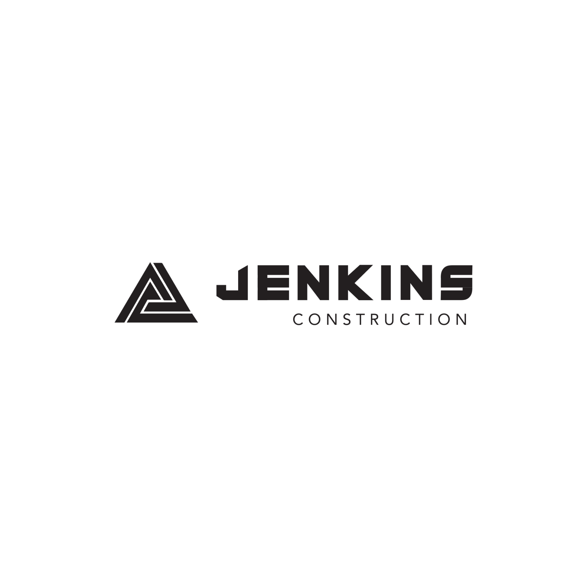 Jenkins Construction Logo Black