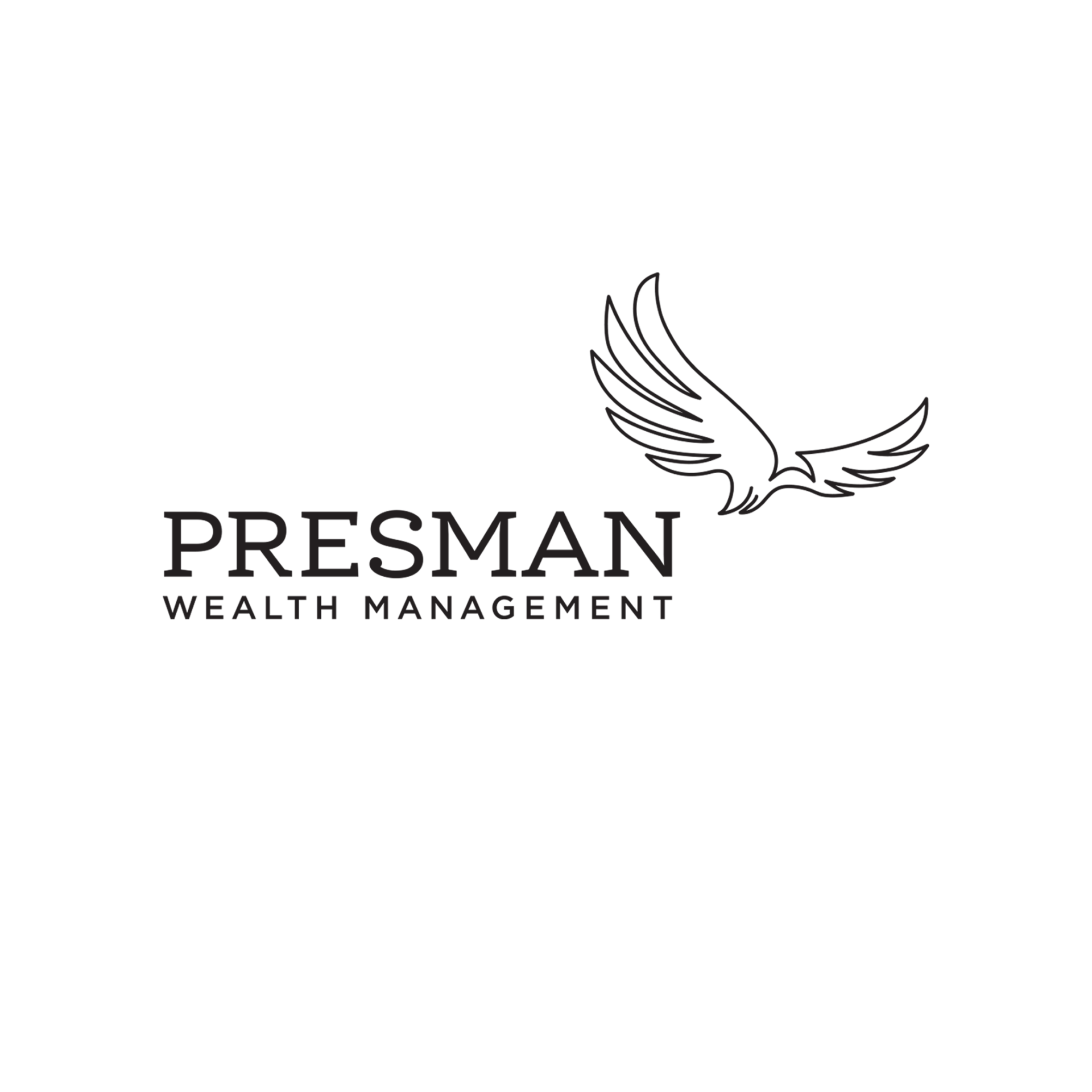 Presman Wealth Logo Black and White