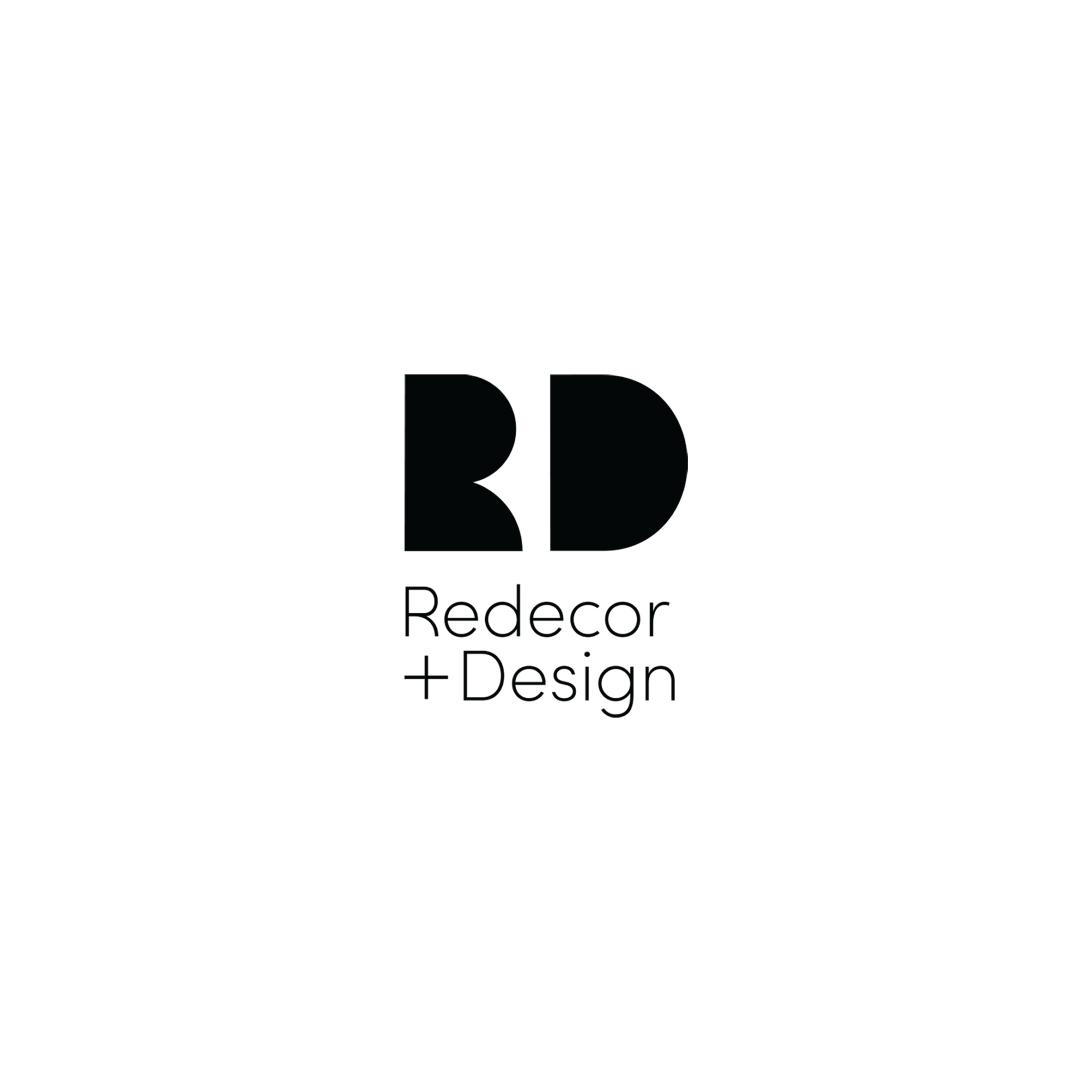 Redecor and Design Logo Black