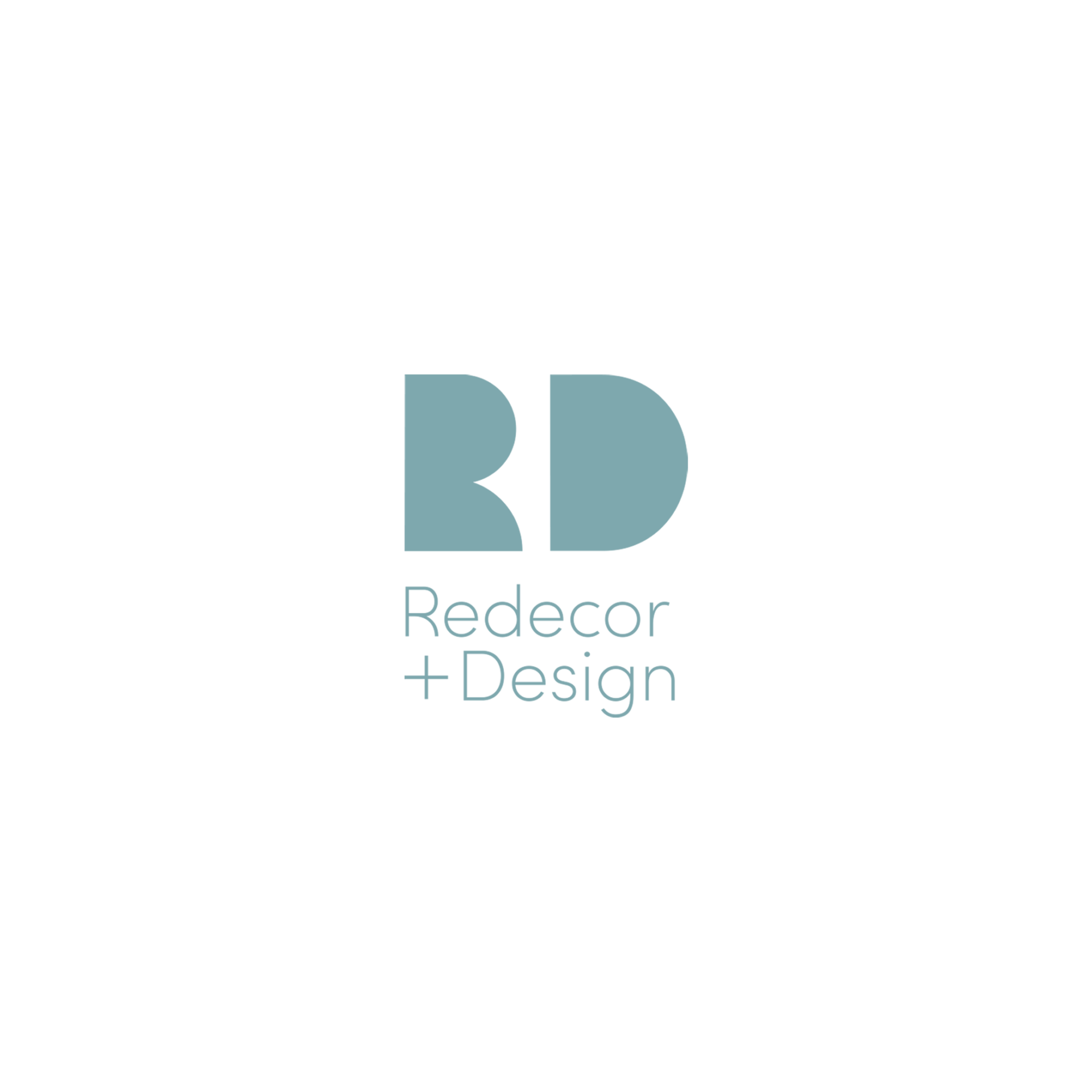 Redecor and Design Logo Teal